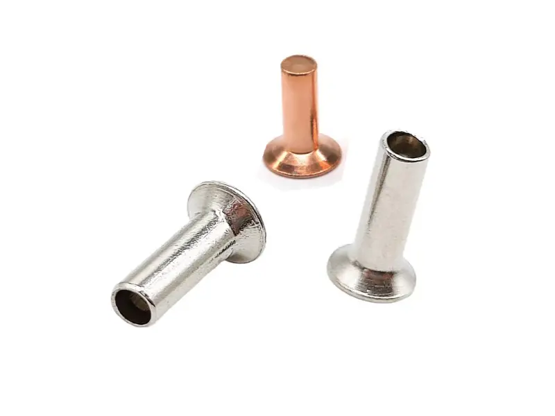 접시 머리 반 관형 리벳